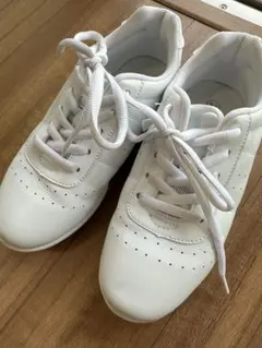 ダンスシューズ ホワイト　ジャズ　チア　20.5センチ