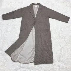 nairo オーバーサイズ チドリ柄 ロングコート F レディース