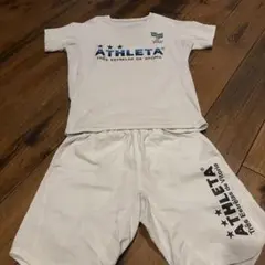 ATHLETA トレーニングウェア 上下セット ホワイト150cmのサムネイル