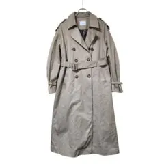 MURUA トレンチコート F ベージュ ダブルボタン ベルト付き 羽織り 秋冬