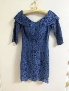 ドレス　ブルー　パーティードレス