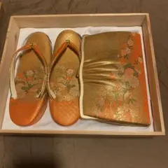 アンティーク 和装 草履バッグセット