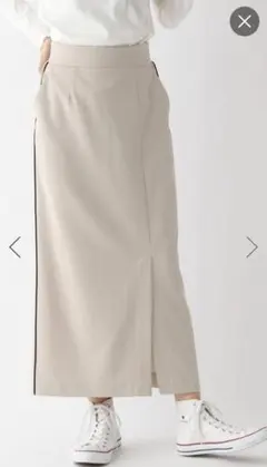 GLOBAL WORK スゴラクストレッチIラインスカート