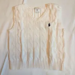 Ralph Lauren ケーブル編みニットベスト 90