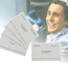 「アメリカン・サイコ　パトリック・ベイトマン　名刺 5枚セット」jo-db