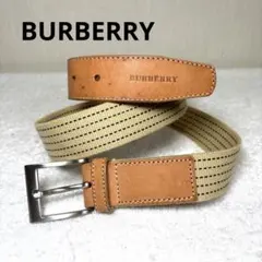 バーバリーロンドン　ベルト　レディース　Burberry レザー　キャンバス　Cのサムネイル
