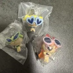 パワーパフガールズ サングラス付きキャラクター 3個セット めじるしアクセサリー