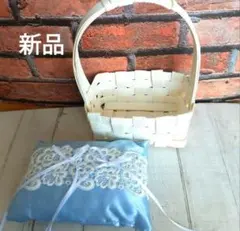 サムシングブルーのリングピロー