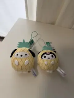 ポチャッコとクロミのフルーツ着ぐるみマスコットセット