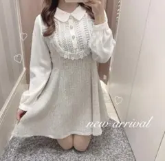 evelyn エブリン ツイードラインワンピース ツイードラインOP