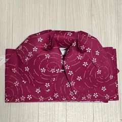 浴衣帯 帯 作り帯 花柄 赤系