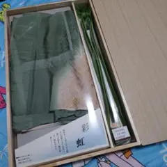 帯揚げ 帯締め セット 彩虹 緑系 桐箱入り 和装小物 着物
