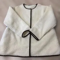 Chip clipフリースジャケット Mサイズ ホワイト