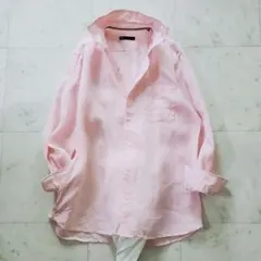 マッキントッシュロンドン キュプラドビーストライプブラウス ボウタイ 