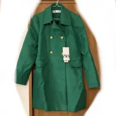 ZARA greenコート 美品