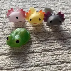 てのりフレンズ 4体 ウーパールーパー グミガエル