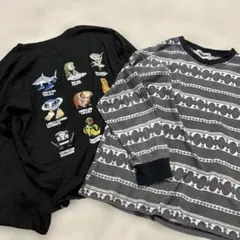 キッズ 長袖カットソー 2枚セット