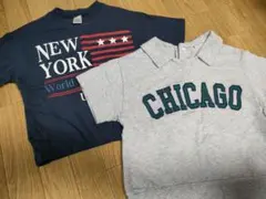 キッズスウェット Tシャツ 2枚セット 100cmのサムネイル