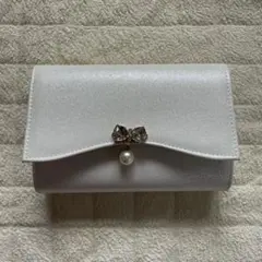 ホワイトリボンチャーム パーティーバッグ