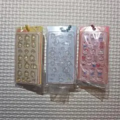 サンリオキャラクター　ボンボンドロップシール ミニチュアチャーム　3種セット