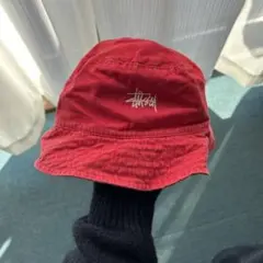 STUSSY バケットハット チェック柄 リバーシブル