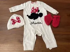 BabyGAP Disneyミニー　ニットロンパース•靴下•ニット帽
