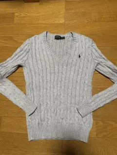 Vネック☆ケーブルニット☆Ralph Lauren
