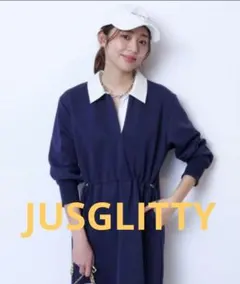 JUSGLITTY 衿付ダンボールワンピース