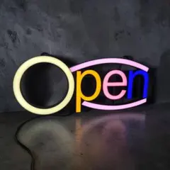 OPEN オープン ネオンサイン 看板 店舗用 インテリア LED カラフルのサムネイル