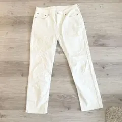 Levi's 514 ストレートデニムパンツ ホワイト W33 ストレッチ