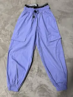 キッズカーゴパンツ 150 紫ズボン パープルズボン ダンス衣装