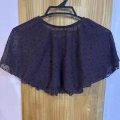 パープル シフォン バレエスカート 星柄