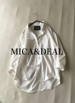 マイカアンドディールMICA&DEALラウンドヨーク立体シルエットコットンシャツのサムネイル