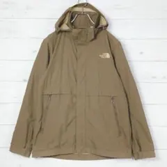 ノースフェイス　ナイロンジャケット　薄手　ロゴ刺繡　深茶　90S　54