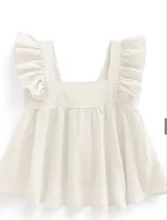 【試着のみ】グレイル　バッグリボンショルダーフリルトップス[ac2395] 白