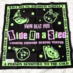 大判ハンカチ　鹿島槍スキー場　お土産　ファンシー雑貨　昭和レトロ　1920年