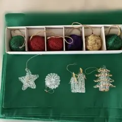 クリスマスオーナメントセット 6個入り☆ガラスセット4個入り