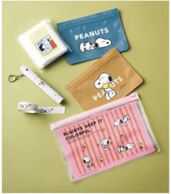 リンネル10月号増刊付録　PEANUTS 防災5点セット