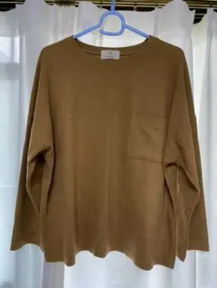 BEAUTY&YOUTH コットンポンチ9分袖プルオーバー