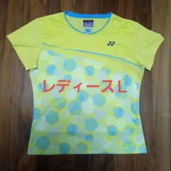 YONEX イエロードット柄 バドミントンシャツ M