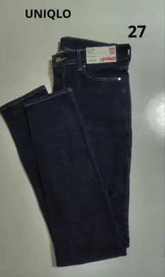 UNIQLO ウルトラストレッチジーンズ　　　ハイライズスキニー　ネイビー　27