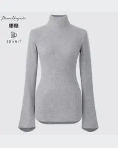 ユニクロマメクロゴウチmame kurogouchi 3Dリブハイネック