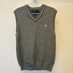 Polo by Ralph Lauren グレー Vネック ベスト L