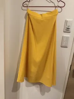 BEAUTY&YOUTH イエローフレアスカート S