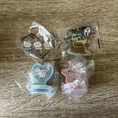 韓国限定 ちいかわ アクスタ アクリルキーホルダー はんこ 4点セット ハチワレのサムネイル