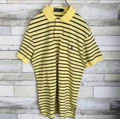 【美品・人気ボーダー】Polo by Ralph Lauren ポロシャツ黄青赤