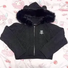 トラバストーキョー パーカー クマ ファー