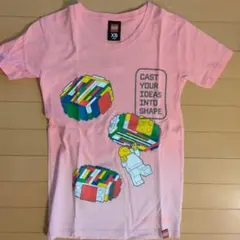 レゴ*レゴブロック柄Tシャツ*ピンクのサムネイル