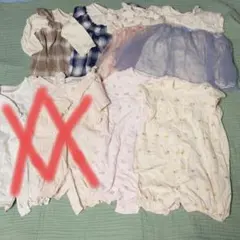 ツーウェイオール カバーオール ロンパース 双子 色違い 50〜70サイズ