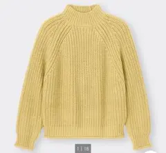 チャンキーニットハイネックセーター(長袖)